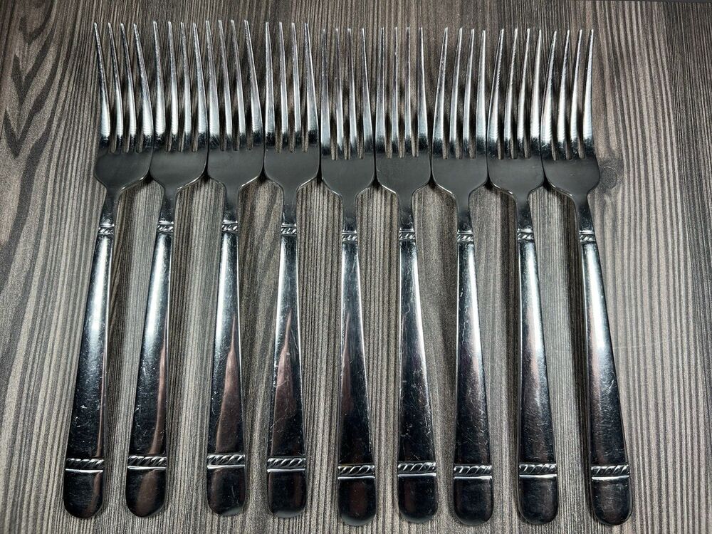 Reed & Barton WATCH HILL Stainless Rope Glossy QVC Silverware Dinner Fork